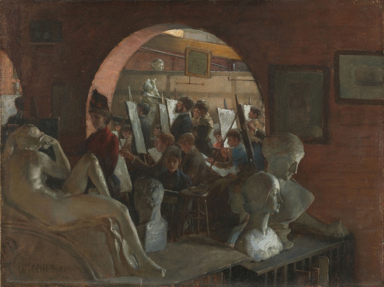 COURTNEY CURRAN CHARLES ALCOVE IN ART STUDENTS LEAGUE 19501514 CHICA