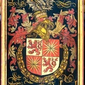 COUSTAIN PIERRE PLAQUE COAT OF ARMS OF JACOB LUXEMBOURG AS KNIGHT OF ORDER OF GOLDGO RUNE ATTR 1487 RIJK