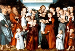 CRANACH LUCAS YOUNGER CHRIST BLESSING CHILDREN DRE ALT GEMA