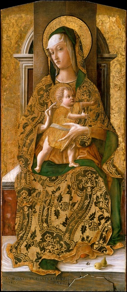 CRIVELLI CARLO MADONNA AND CHILD ENTHRONED MET