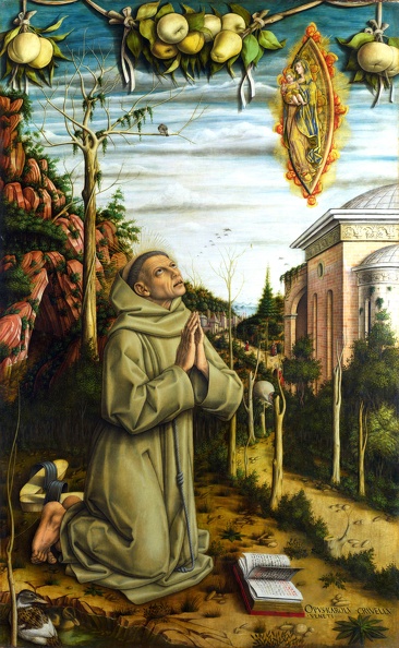 CRIVELLI CARLO VISION OF BLESSED GABRIELE LO NG