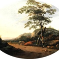 CUYP AELBERT LANDSCAPE COWS AND SHEPHERDS PRIVATE