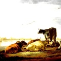 CUYP AELBERT PASTE COWS ON RIVERBANK STYLE 1650 FRICK