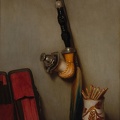 DECAMPS ALE ANDRE GABRIEL STILL LIFE WITH PIPE AND MATCHES 1980.254.1 CLEVE