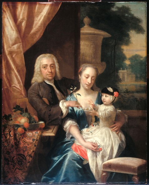 DIJK PHILIP VAN ISAAC PARKER HIS WIFE JUSTINA JOHANNA RAMSKRAMMER AND SON WILLEM ALEXANDER 1742 RIJKA