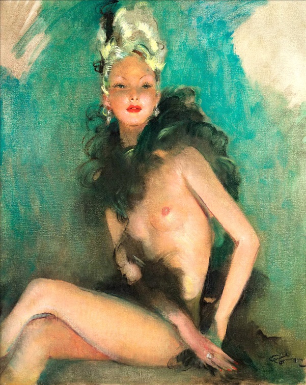 DOMERGUE JEAN GABRIEL GIRL FROM MUSIC HALL