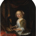 DOU GERRIT YOUNG WOMAN PLAYING CLAVICHORD