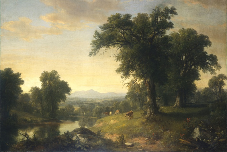DURAND ASHER BROWN PASTORAL SCENE 1858 N G A