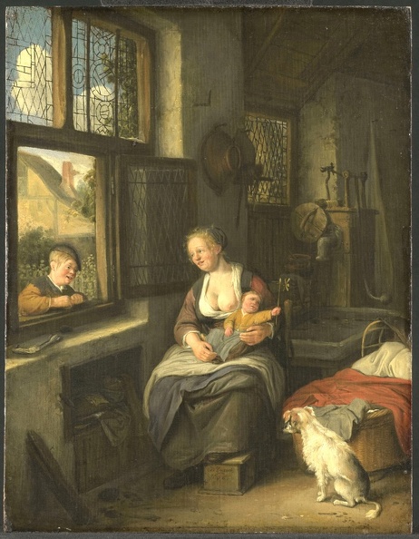DUSART CORNELIS MOTHER WITH CHILD 1690 RIJK