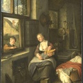 DUSART CORNELIS MOTHER WITH CHILD 1690 RIJK