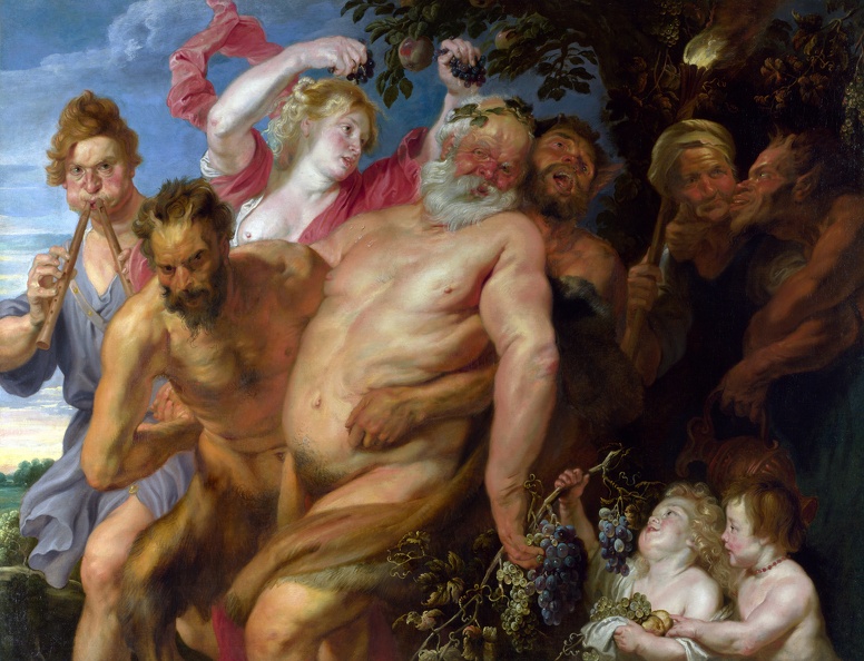 DYCK ANTHONY VAN DRUNKEN SILENUS SUPPORTED BY SATYRS LO NG