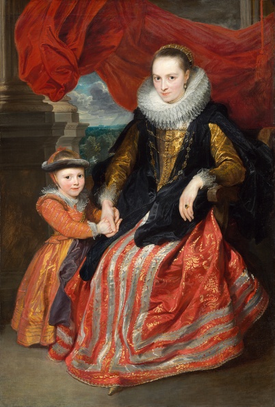 DYCK ANTHONY VAN PRT OF SUSANNA FOURMENT AND HER DAUGHTER 1621 N G A
