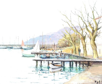 DYF MARCEL SAILING BOATS IN PROVENCE AT GULF OF JUAN 1979