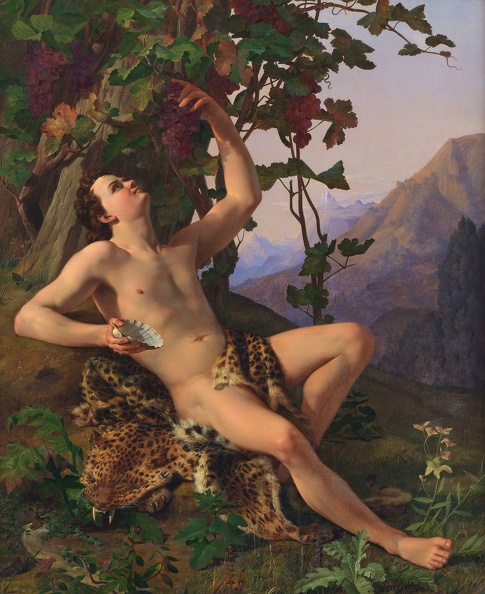 EDDELIEN HEINRICH YOUNG FAUN PICKING GRAPES 1817 30