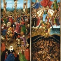 EYCK JAN VAN TRIPTYCH OF MARY AND CHILD SST. MICHAEL AND CATHERINE CRUCIFIXION AND LAST JUDGMENT C1422