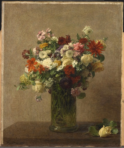 FANTIN LATOUR HENRI STILLIFE FLOWERS 1887 RIJK