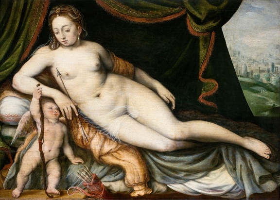 FLORIS FRANS VENUS AND CUPID 1560