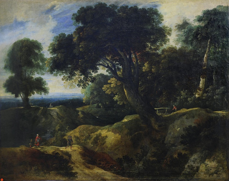 FOUQUIER JACQUES LANDSCAPE WITH TREE HANGING ABOVE PATH