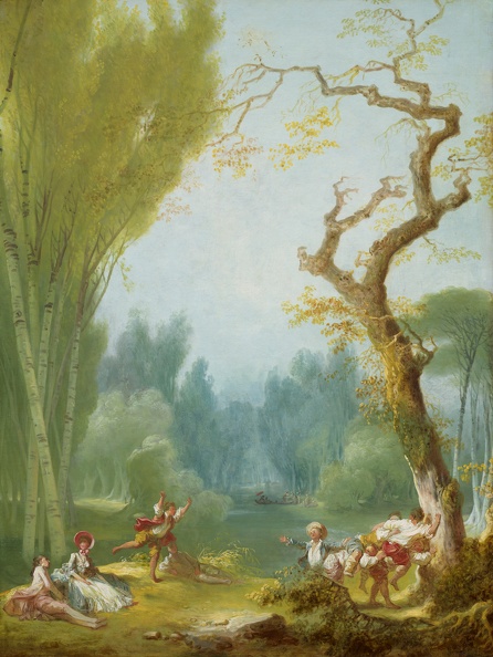 FRAGONARD JEAN HONORE GAME OF HORSE AND RIDER A10935