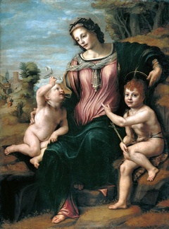 FRANCIABIGIO FRANCESCO DI MADONNA AND CHILD JOHN BAPTIST 1518 24 LIEC