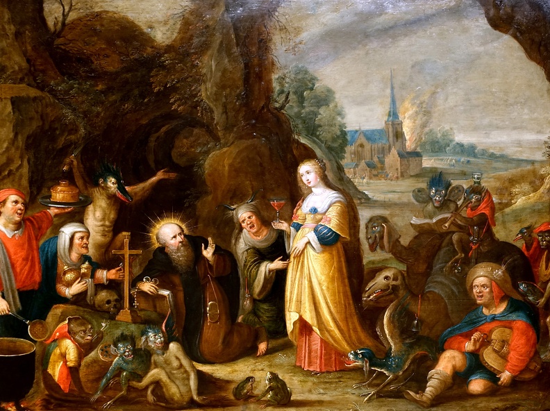 FRANCKEN FRANS YOUNGER AND WKSP TEMPTATION OF ST. ANTHONY 1610 1615 ANTWERP 01