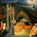 GIOVANNI DI PAOLO DI GRAZIA CHRISTMAS EVANGELISM AND SHEPHERD 1440 1445 VATICAN