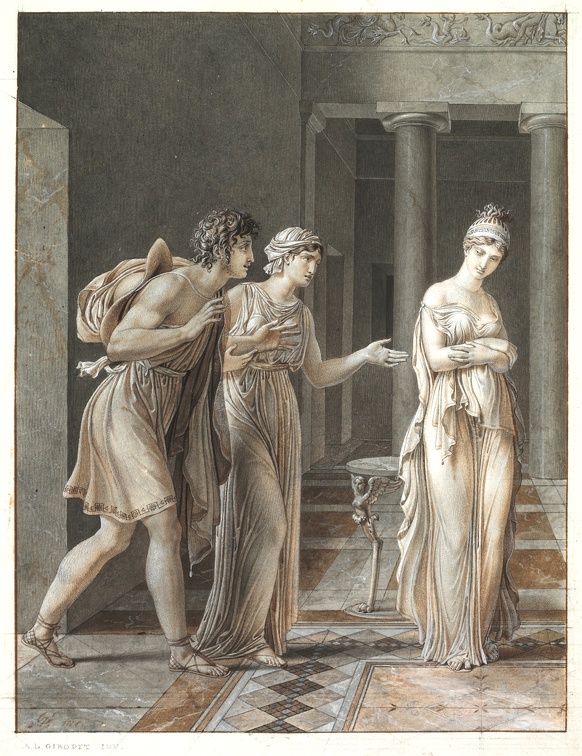 GIRODET DE ROUSSY TRIOSON ANNE LOUIS MEETING OF ORESTES AND HERMIONE CLEVE