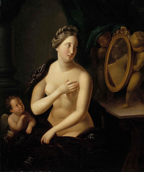 GODENHJELM BERNDT WOMAN LOOKING IN MIRROR