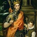 GRECO EL ST. LOUIS KING OF FRANCE AND PAGE 1590 LOUV