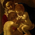 GUERCINO BARBIERI GIO. FR. MADONNA AND CHILD WITH ST. JOHN BAPTIST FINE ART