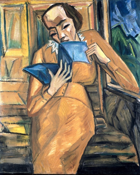 HECKEL ERICH READING GIRL 1913