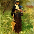 HEILBUTH FERDINAND WOMAN WITH FLOWERS CLARK