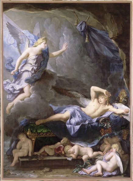 HOUASSE RENE ANTOINE MORPHEUS AWAKENING AS IRIS DRAWS NEAR 1690