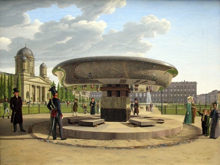 HUMMEL JOHANN ERDMANN GRANITSCHALE IM LUSTGARTEN 1831