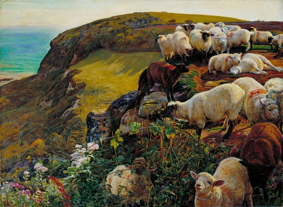 HUNT WILLIAM HOLMAN OUR ENGLISH COASTS 1852 STRAYED SHEEP GOOGLE TATE