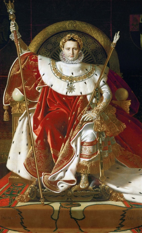 INGRES JEAN AUGUSTE DOMINIQUE NAPOLEON ON HIS IMPERIAL THRONE PARIS