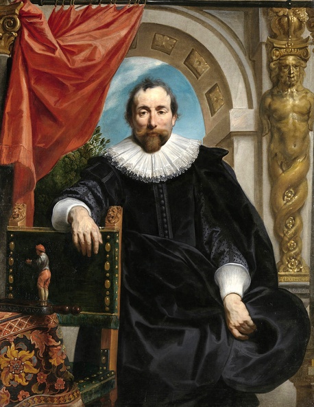 JORDAENS JACOB PRT OF ROGIER LE WITER MERCHANT IN ANTWERP 1591 1678 1635 RIJK