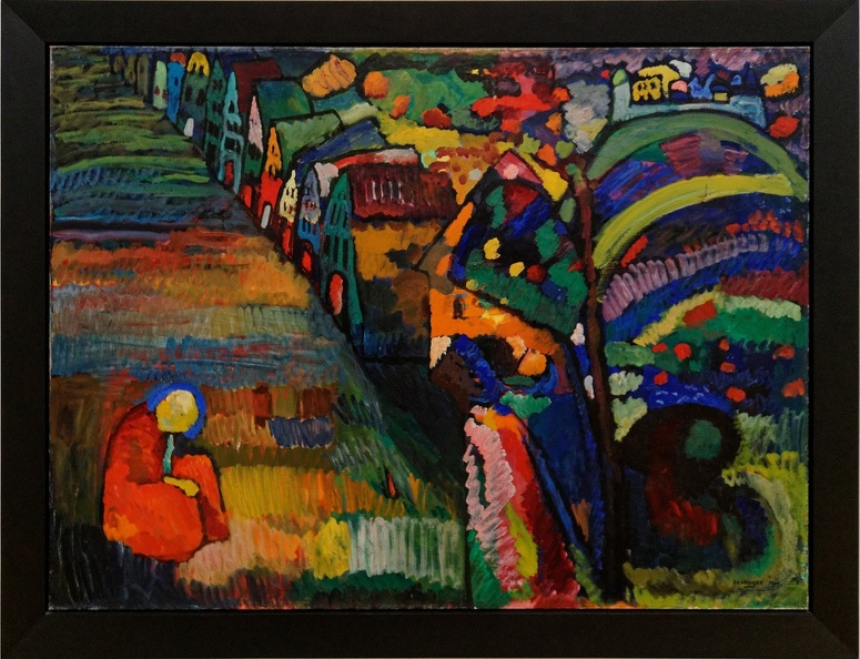 KANDINSKY WASSILY PAINTING WITH HOUSES STEDELIJK