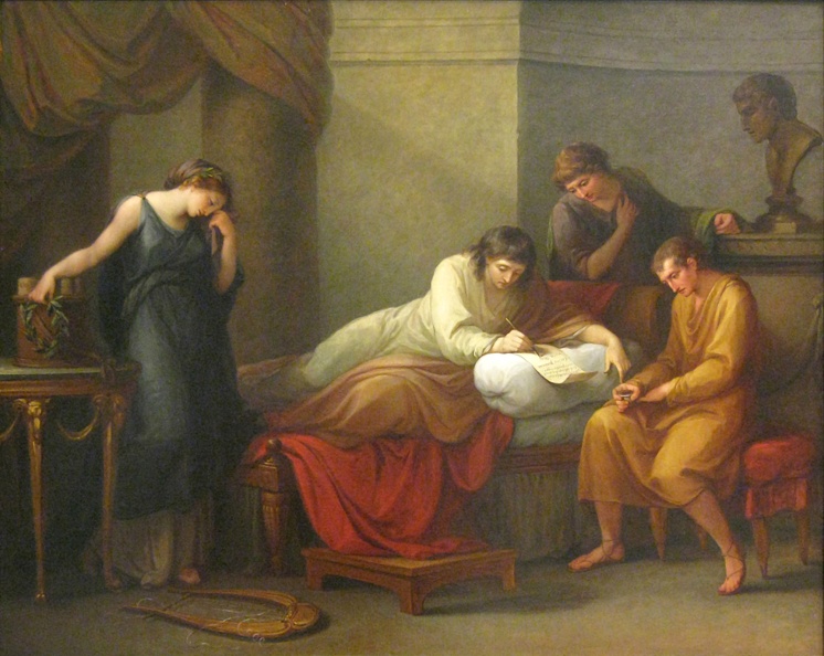 KAUFFMANN ANGELICA PRT OF VIRGIL WRITING HIS EPITAPH AT BRUNDISI 1785 CARNEGIE