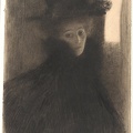 KLIMT GUSTAV PRT OF LADY WITH CAPE AND HAT 1897 1898 GOOGLE