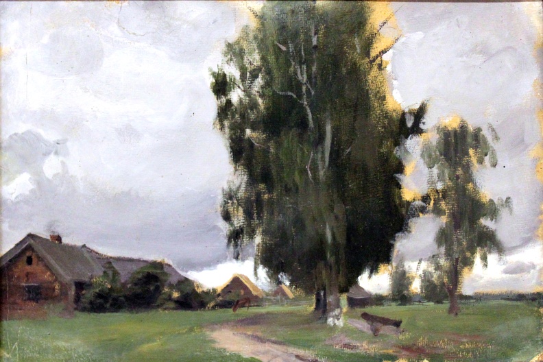 KUSTODIEV_BORIS_MICHAJLOVIC_TREES_IN_VILLAGE_1911.JPG