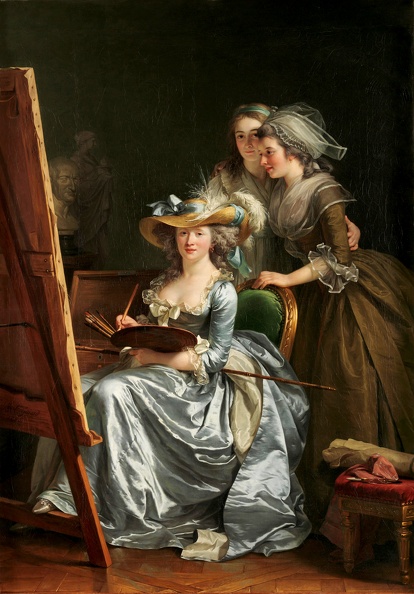 LABILLE_GUIARD_ADELAIDE_PRT_OF_SELF_WITH_TWO_PUPILS_MET.JPG