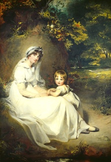 LAWRENCE THOMAS PRT OF LADY MARY TEMPLETOWN AND HER ELDEST SON 1802 N G A