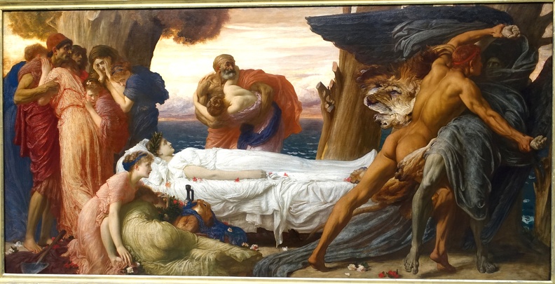 LEIGHTON FREDERIC HERCULES WRESTLING DEATH FOR BODY OF ALCESTIS WADSWORTH