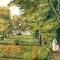 LIEBERMANN MAX GRANDDAUGHTER OF ARTIST IN GARDEN GOVERNESSES WANNSEE 1923 TH BO