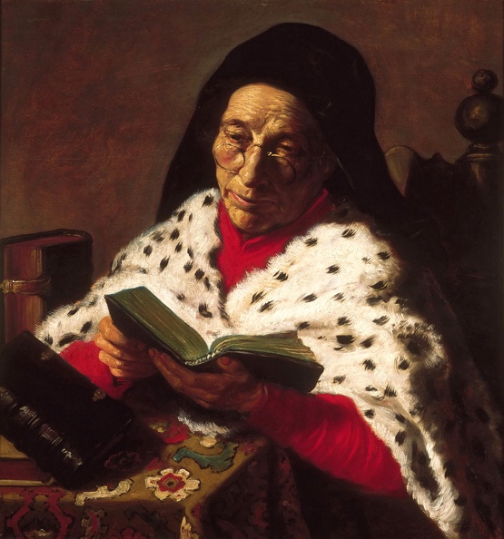 LIEVENS JAN OLD WOMAN READING C1621 23 PHIL