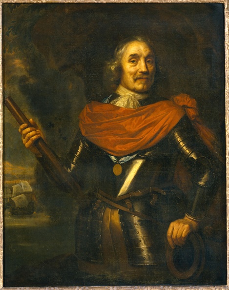 LIEVENS JAN PRT OF MAERTEN HARPERTSZ TROMP 1597 1653 1653 LIEUTENANT ADMIRAL