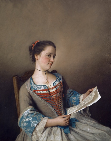 LIOTARD JEAN ETIENNE PRT OF MARIANNE LAVERGNE 1746 1754