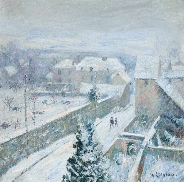 LOISEAU GUSTAVE SNOW AT TRIEL SUR SEINE 1917