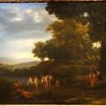 LORRAIN CLAUDE GELLEE LANDSCAPE WITH DANCING SATYRS AND NYMPHS BY 1646 TOKYO